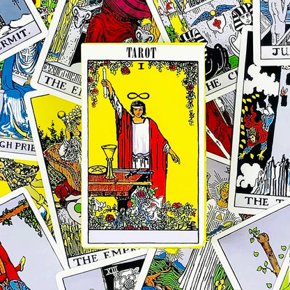 English/Spanish Version Classic The Rider Tarot Card Prediction Divination Board Game Toy Holiday Games Waite Tarot Deck Booklet Good Vibrations