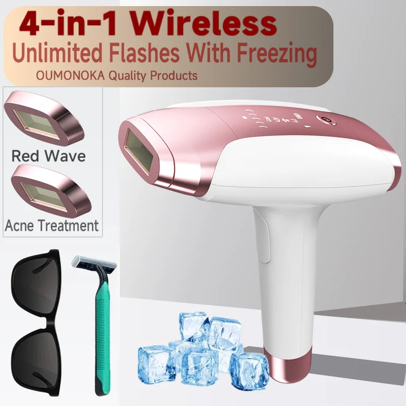 Permanent IPL Laser Epilator Women's Depilators Facial Shaving Hair Cutting Machine Men's Razor Shaver Mower  Laser Hair Removal Good Vibrations