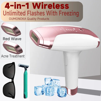 Permanent IPL Laser Epilator Women's Depilators Facial Shaving Hair Cutting Machine Men's Razor Shaver Mower  Laser Hair Removal Good Vibrations