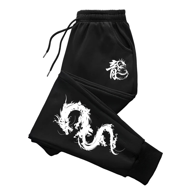 Chinese Dragon Tracksuit Hooded Sweatshirt Sweatpants City Vibe Hoodie 2 Piece Set Autumn Winter Men's Daily Casual Sport Outfit Good Vibrations