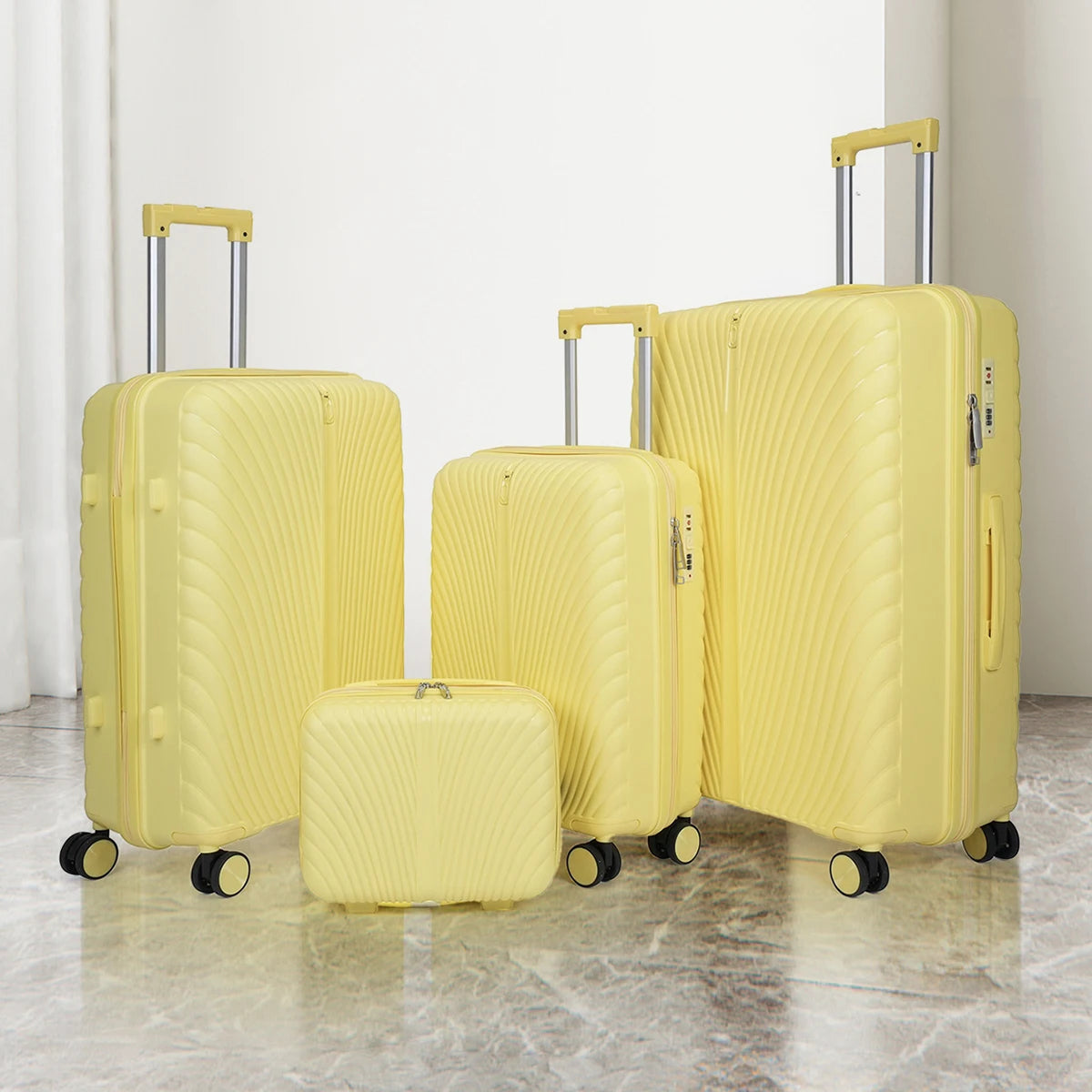 2025 New Large-Capacity and Durable Luggage Roller Suitcase Men and Women Carry-On Boarding Travel 20/24/28 Multi-Piece Set Good Vibrations