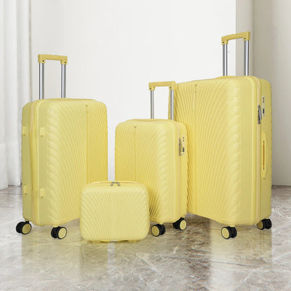 2025 New Large-Capacity and Durable Luggage Roller Suitcase Men and Women Carry-On Boarding Travel 20/24/28 Multi-Piece Set Good Vibrations