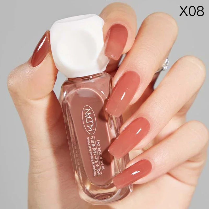 10ml Peel Off Water-Based Starry Nail Polish Fast Drying Long-Lasting Healthy And Brightening Effect No Need Lamp Cure Good Vibrations