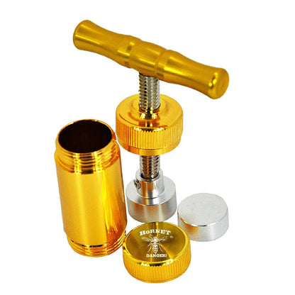 T-shaped Tobacco Herb Press Tobacco Pressing Machine Multi-function Aluminum Alloy Herb Grinder Crusher Cigarette Accessories Good Vibrations Adult Super Store