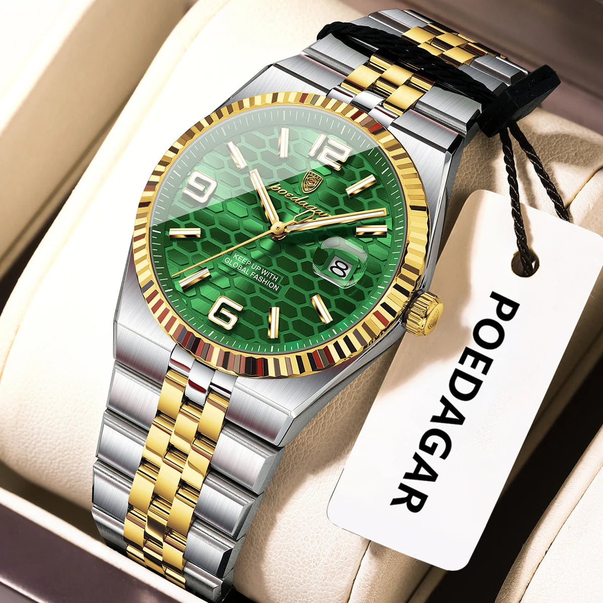 POEDAGAR Elegant Women's Watches High Quality Luxury Watch For Ladies Luminous Waterproof Date Women Quartz WristWatch Reloj+Box Good Vibrations