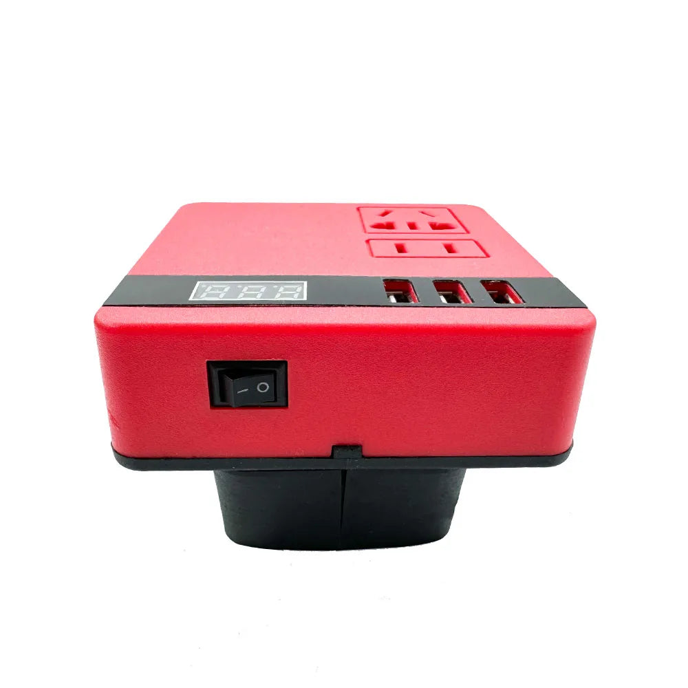Power Inverter 120W For Milwaukee 18V M&18 Battery DC 18V To 220V Inverter Adapter Power Supply Inverter For Home Appliances Good Vibrations