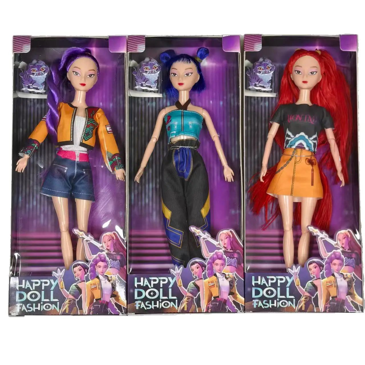 New Korean Wave Girl Group K-POP Witch Hunt Doll Rumi Mirazoi Toy Vinyl Doll Christmas Children's Birthday Gift Good Vibrations