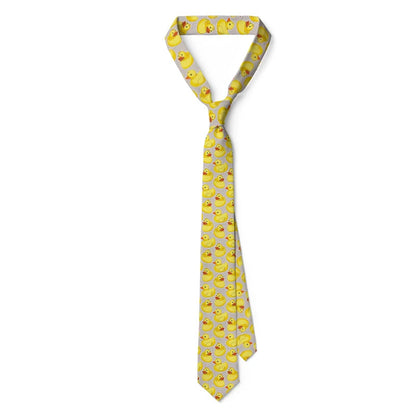 Fashion Adult Tie 8cm Wide Polyester Cartoon Yellow Duck Series Cute Accessories Novelty Design Wedding Business Fashion Gravata Good Vibrations