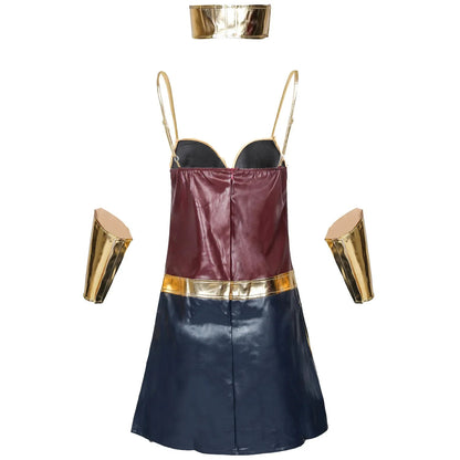 Movie Outfit Cosplay Uniform Skirt Ladies Woman Halloween Party Wonder Dresses Fantasia Fancy Dress Costume Good Vibrations