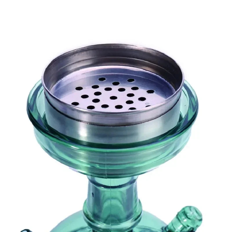 Green acrylic hookah cup with metal tobacco bowl from CRUSHER Cute Car collection.