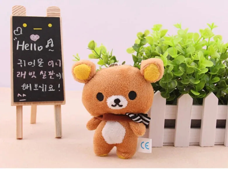 Anime Rilakkuma Cartoon Plush Doll Soft bear Toys Kawaii Room Decor Teddy Bear Plushies Cute Couple Bear Xmas Gifts For Girls Good Vibrations