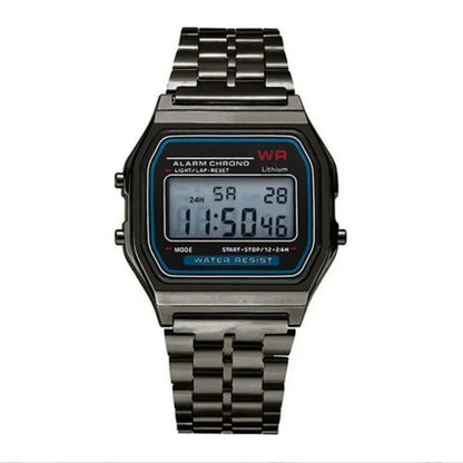 Women Men Watch Vintage LED Digital Sports Watches for Women Electronic Digital Wristwatches Gift Reloj Mujer Relogio Feminino Good Vibrations