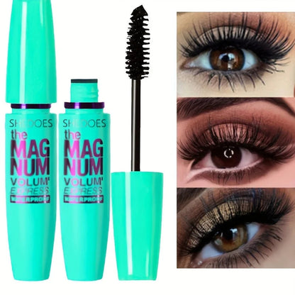 4D Black Mascara Thickening, Lengthening, Curling, Waterproof Liquid Fiber Mascara Good Vibrations