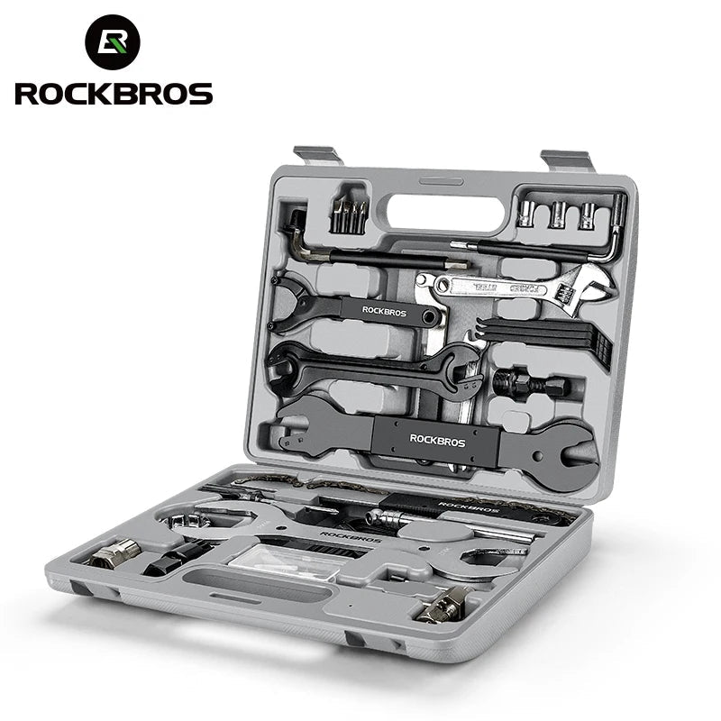ROCKBROS Bicycle Tools Sets Box Cycling Tools Professional Bike Multifunction Bicycle Repair Tools Key Set Cycling Tools Good Vibrations