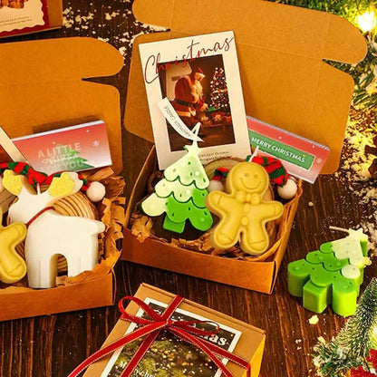 Christmas Gift for Friends Practical Deer Aromatherapy Candle Set Gift Box with Handheld Gifts Christmas Gift Ornament Good Vibrations