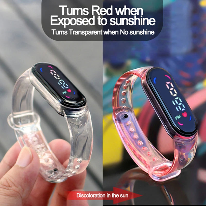 Mario Bros Children's Watches Action Figures Luigi Princess Peach Yoshi Bowser kids Sport Wristband Waterproof Digital Watch Toy Good Vibrations