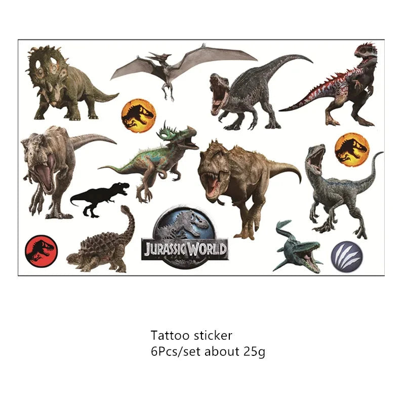 New Jurassic World Theme Party Disposable Tableware Jurassic World Dino Birthday Party Decorations Jungle Party Supplies Toys Good Vibrations