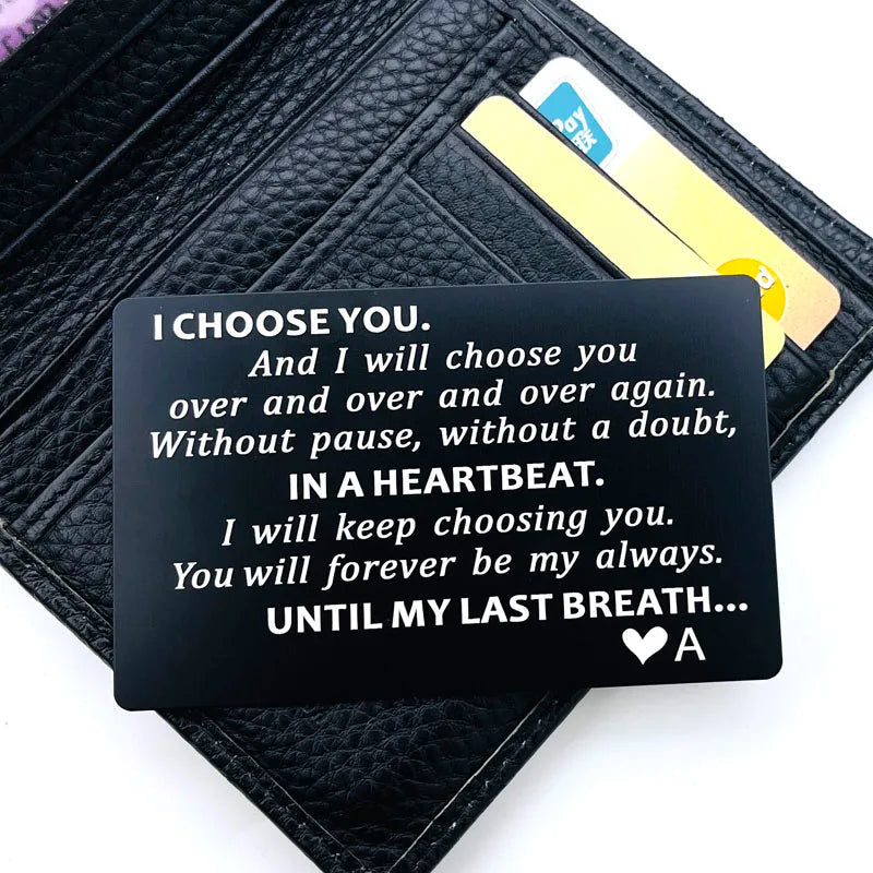 Christmas Gifts for Men Valentines Day Card Valentine Gifts for Husband  I Choose You Groom's Gifts Romantic Gifts for Him Good Vibrations