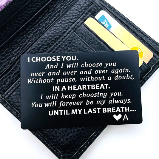 Christmas Gifts for Men Valentines Day Card Valentine Gifts for Husband  I Choose You Groom's Gifts Romantic Gifts for Him Good Vibrations