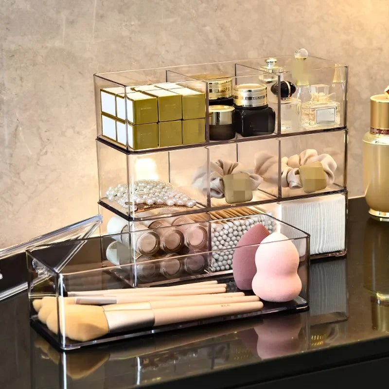 Makeup Organizer for Drawer, Makeup Organizer for Vanity, Countertop, Bathroom, Kitchen and Cabinet Storage Boxes Good Vibrations