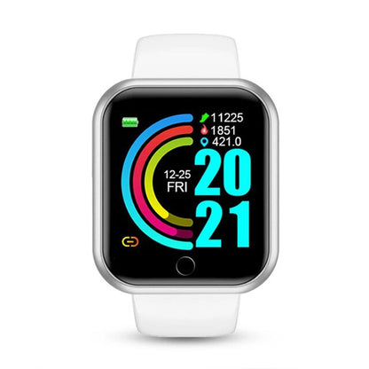 Smart Watches Fitness Bracelet Women Men Bluetooth Connected Phone Music Sports Bracelet Sleep Monitor Y68 Clock Smartwatch D20 Good Vibrations Adult Super Store