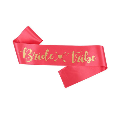 Bride Tribe Bridesmaids Sashes Set for Bridal Shower Decorations Wedding Favors Bachelorette Party Supplies Bride to be Gift Good Vibrations