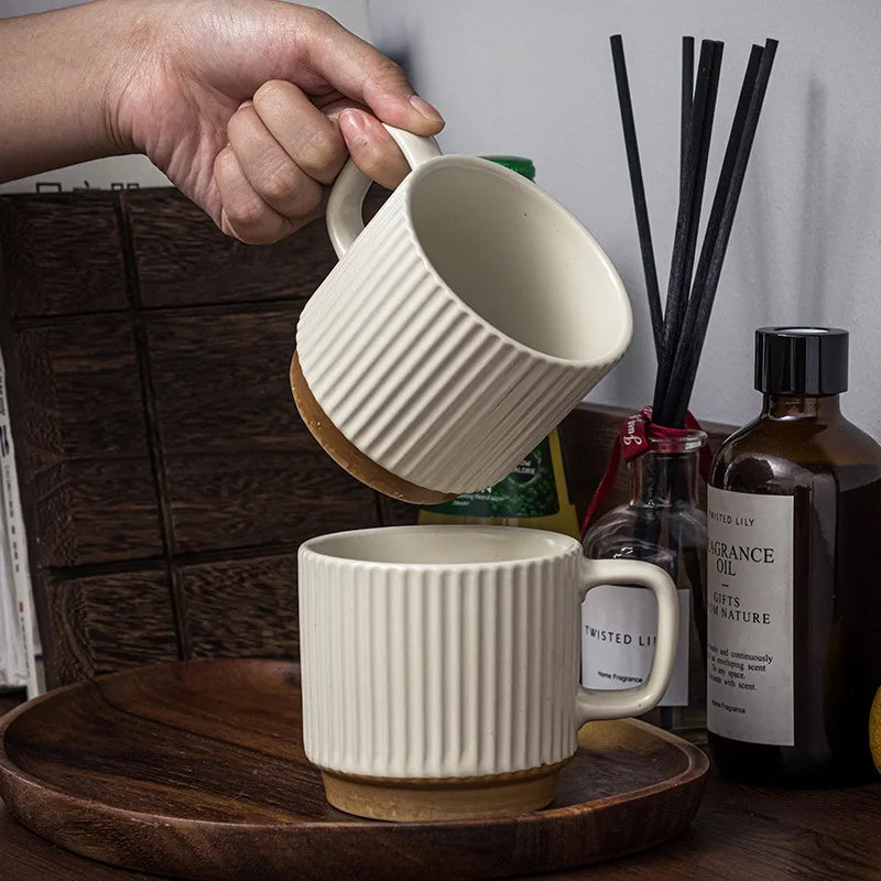 Mug universal drinking cup spoon household water cup office ceramic cup coffee cup milk cup tea cup Good Vibrations