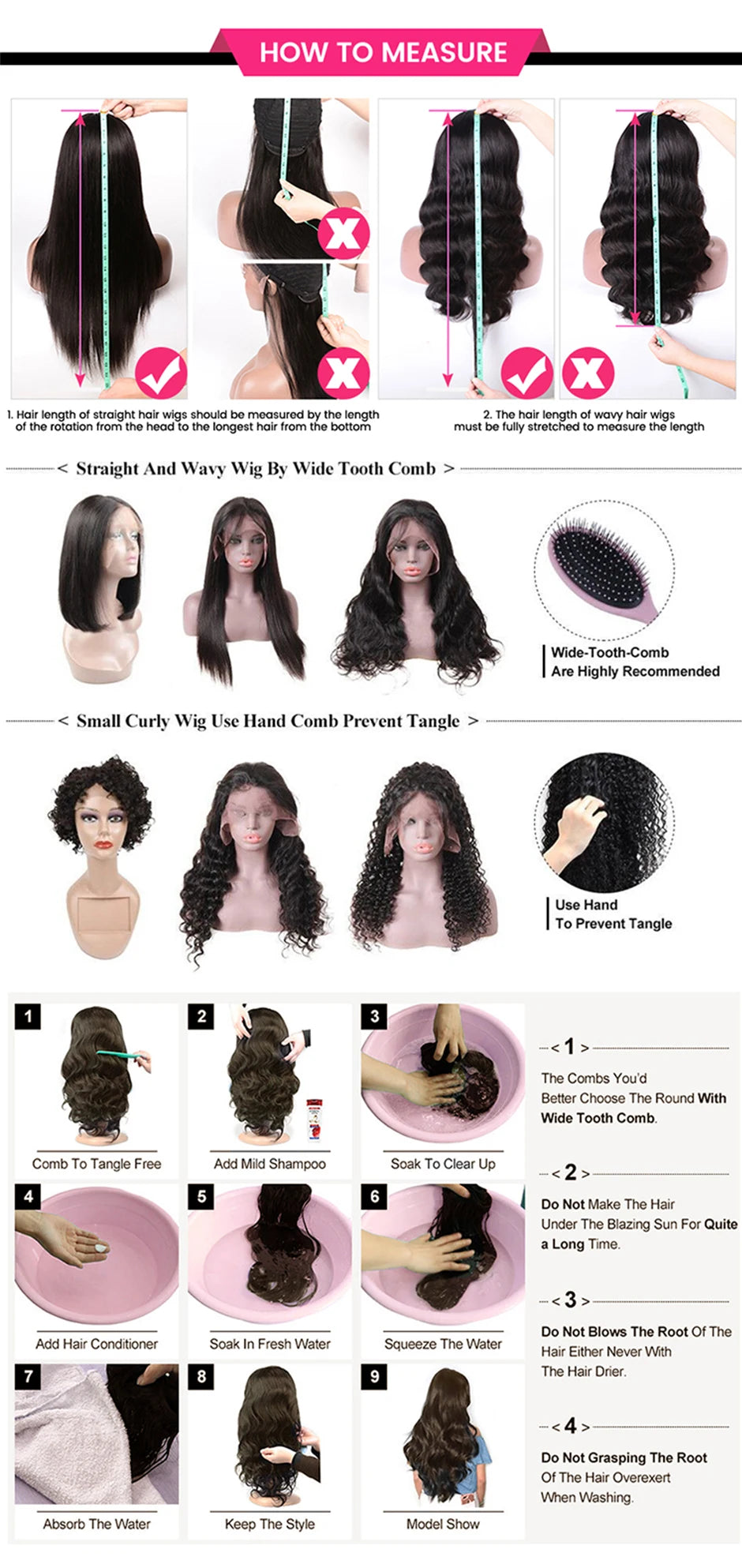 YAWAWE Glueless Wig Human Hair Ready To Wear Water Wave Pre-plucked 13x6 Lace Frontal Wigs For Women HD Lace Wigs Clearance Sale Good Vibrations