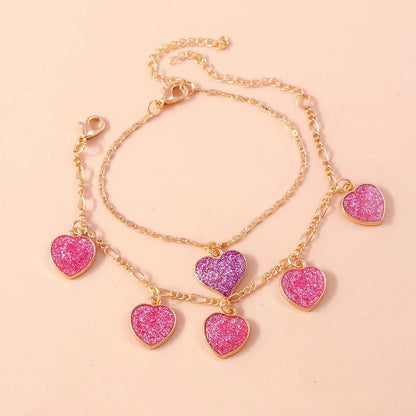 Aihua Boho Gold Color Red Heart Cherry Necklace Romantic Sweet Simple Clavicle Necklaces for Women Collar Fashion Jewelry Gifts Good Vibrations