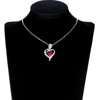 Elegant Style Heart shaped Pendant Necklace Hollow Design Mother's Day Gift Party Suitable for Best Friends Without Box Good Vibrations