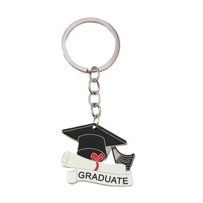 Teachers Day Gift Keychain Graduation Decorations 2025 Bus Book Wood Pendant Bag Charms Tassel Key Chains for Best Friends Gifts Good Vibrations