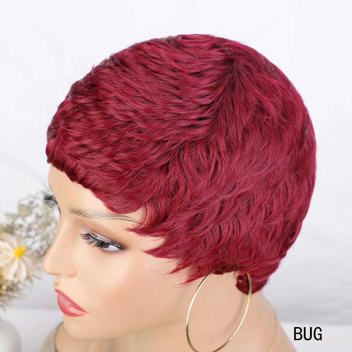 Synthetic Short Pixie Cut Wigs For Women Pixie Cut Short Wavy Layered Wigs Black Wavy Wigs Short Wigs Pixie Cut Wigs For Women Good Vibrations