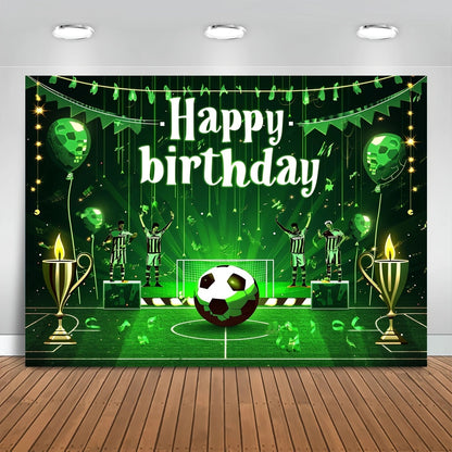 Birthday Party Background Football Field Photo Background Football Theme Birthday Party Decoration Good Vibrations