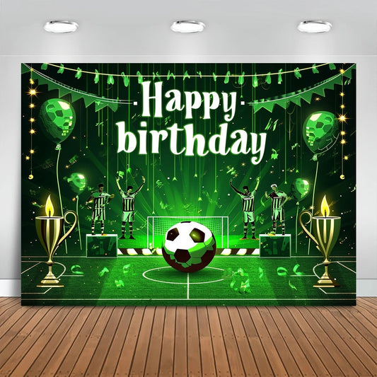 Birthday Party Background Football Field Photo Background Football Theme Birthday Party Decoration Good Vibrations