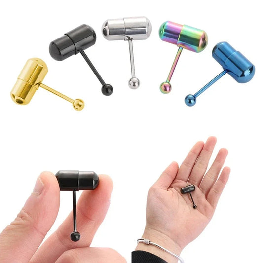 Stainless Steel Vibrating Tongue Ring Barbell Tongue Piercing Jewelry Tongue Body Piercing Barbell Tongue Rings Wholesale Good Vibrations