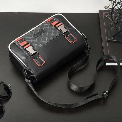 Designer Crossbody Bag Casual Messenger Bag for Men Bags Business Work Man Shoulder Bag Luxury Brand Sling Bags Leather Male Bag Good Vibrations
