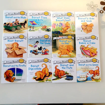 I Can Read Phonics 12 Books/Set My Very First Picture Books English Story Pocket Book for Children Kids Baby Montessori Reading Good Vibrations