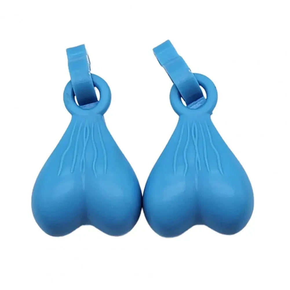 2Pcs Resin Croc Balls Shoe Charm Hanging Pendant Outdoor Sandals Novelty Testis Funny Sandal Shoes Ball Ornaments Shoe Buckle Good Vibrations