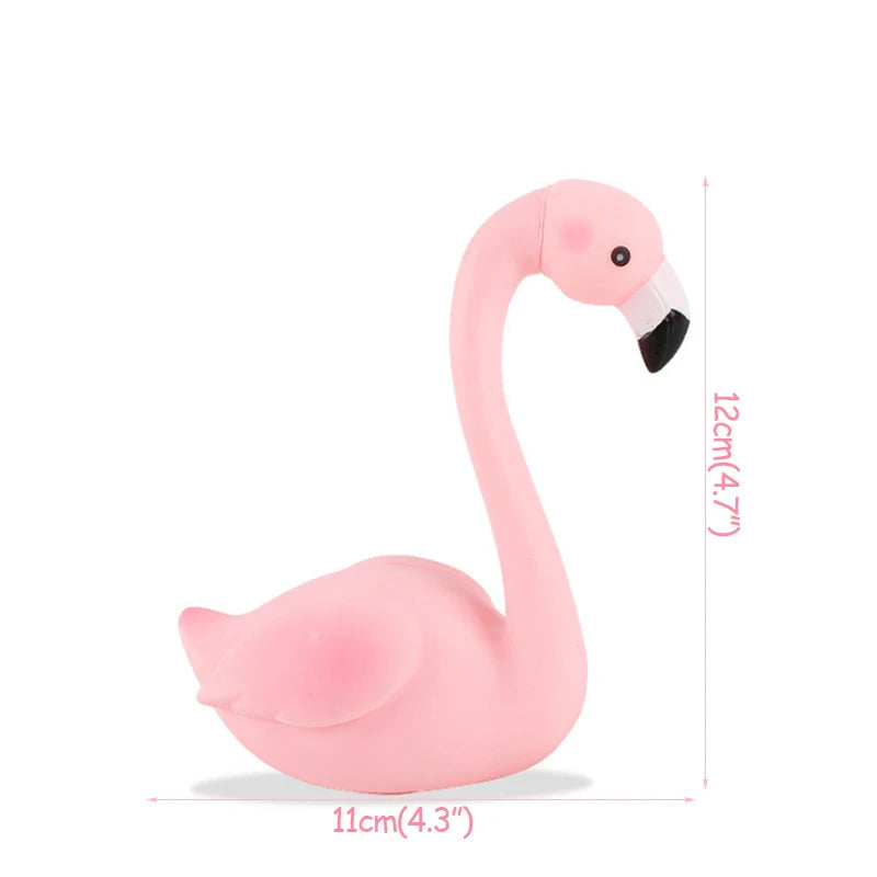 Pink Flamingo Cake Toppers Girls Flamingo Themed Birthday Pary Cake Decoration Hawaiian Summer Wedding Party Decoration Supplies Good Vibrations