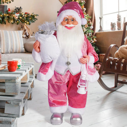 Christmas decoration standing Santa Claus doll ornaments Happy Date Christmas Santa Claus Figurine Decor party Ornament Gift Good Vibrations