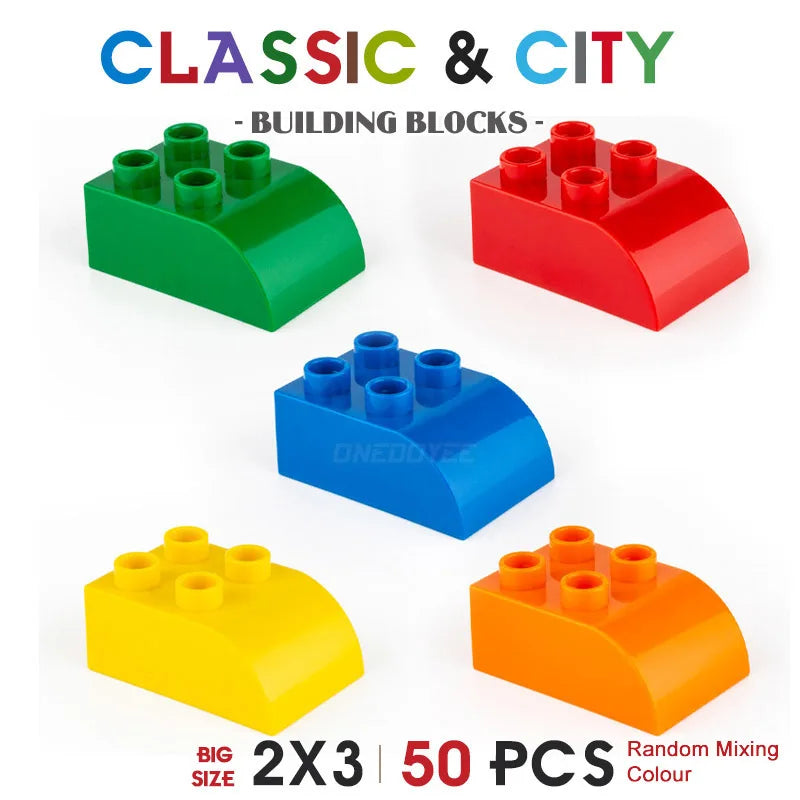 NEW Big Building Blocks For Toddlers Baby Large Classic Building Bricks Set Toys Kids Christmas Gift Compatible With Major Brand Good Vibrations