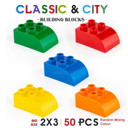 NEW Big Building Blocks For Toddlers Baby Large Classic Building Bricks Set Toys Kids Christmas Gift Compatible With Major Brand Good Vibrations