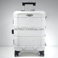 Travel Durable PP Trolley Suitcase Rolling Hard Shell Spinner Luggage Set with Front Opening Laptop Mobile Cup Holder Good Vibrations