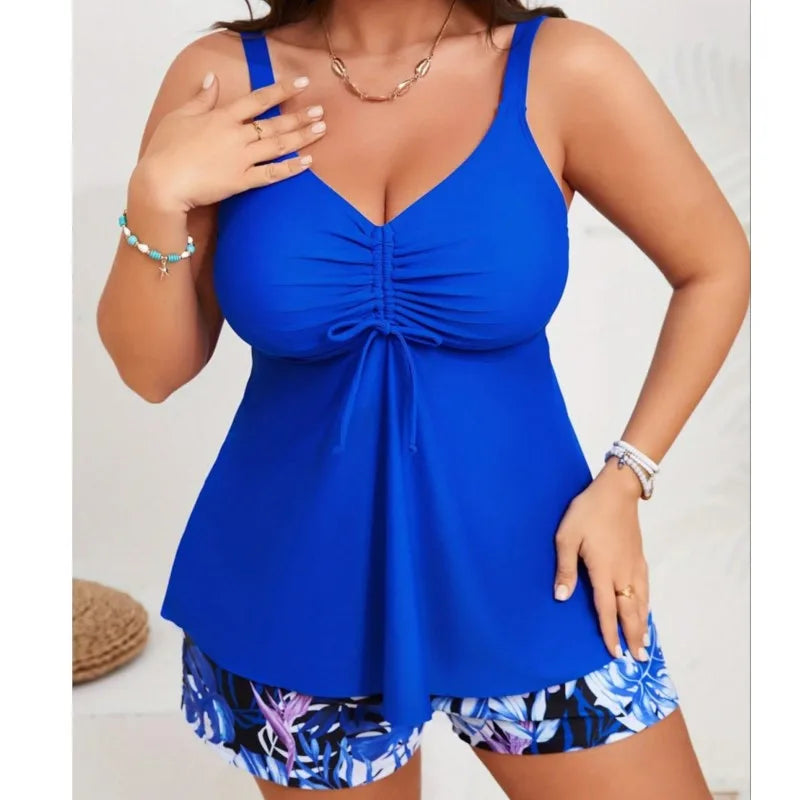 L-5XL Plus Size High Waist Bikini Women's Push Up Large Size 3XL 4XL Swimsuit Summer Mujer Tummy Control Swimwear Bikini Sets Good Vibrations