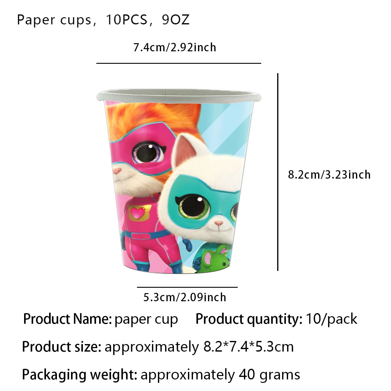 Superkitties Happy Birthday Party Decor Paw Meow Cat Super Kitties Tableware Tablecloth Plate Cup Gift Set Kid Party Supplie Toy Good Vibrations