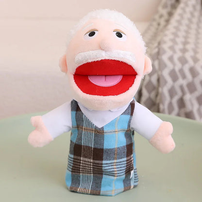 28-33cm Kids Plush Finger & Hand Puppet Popular Activity Boy Girl Role Play Bedtime Story Props Family Role Playing Toys Doll Good Vibrations