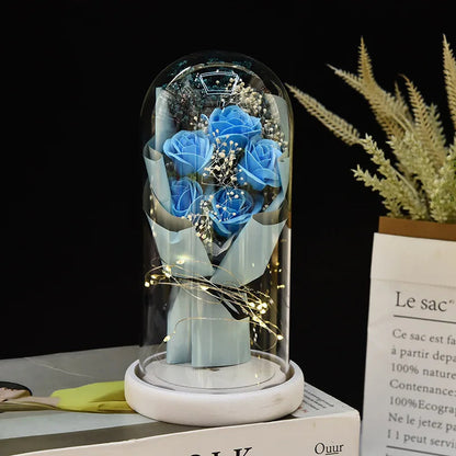 Valentine's Day Gift for Girlfriend Eternal Rose LED Light Flower Luminous Decoration Wedding Decor Creative Mother's Gifts Good Vibrations Adult Super Store