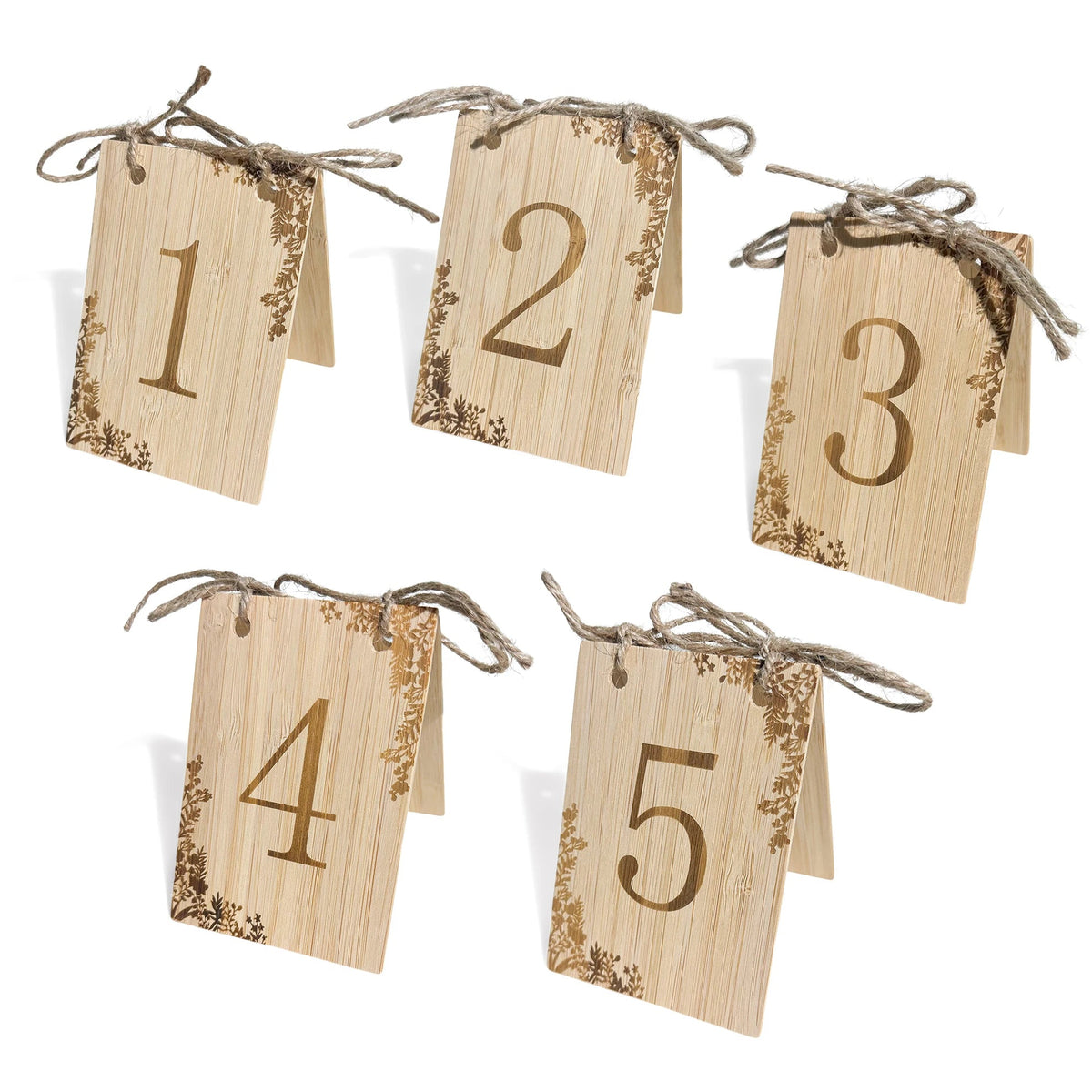 5 pcs Wooden Wedding Table Number Set,Reusable Seating Chart Table Number Card,Perfect For Wedding,Events Or Catering Decoration Good Vibrations