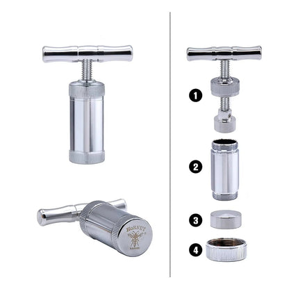 T-shaped Tobacco Herb Press Tobacco Pressing Machine Multi-function Aluminum Alloy Herb Grinder Crusher Cigarette Accessories Good Vibrations Adult Super Store