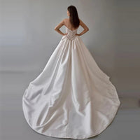 2025 Elegant Women Wedding Dresses Sexy Sleeveless A-Line Gowns Mopping Length Engagement Banquet Vestidos De Novias Customized Good Vibrations